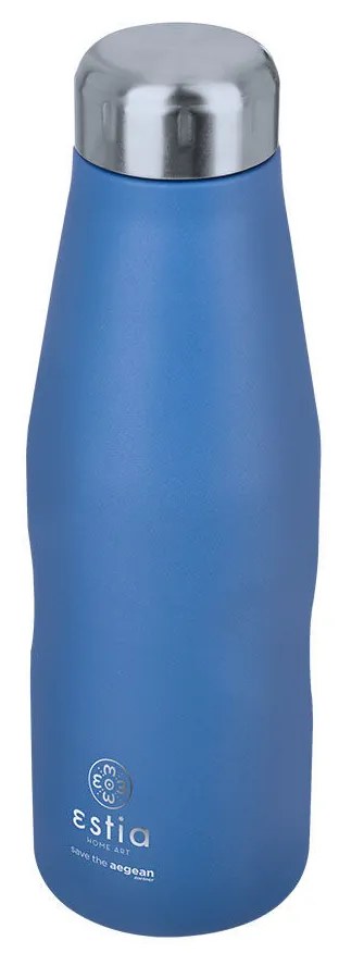 Μπουκάλι Θερμός Travel Flask Save The Aegean Denim Blue 500ml - Estia