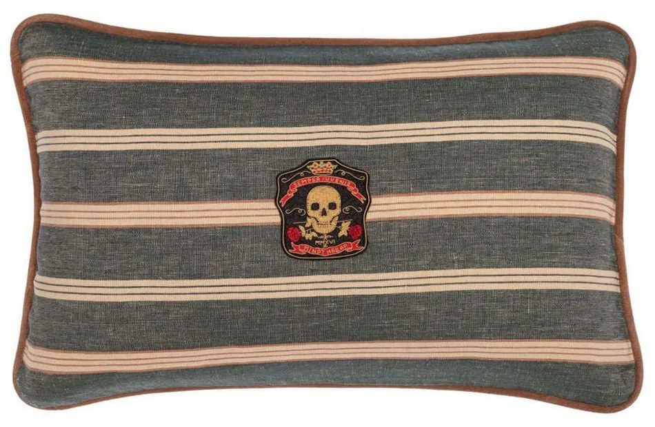 Μαξιλάρι Διακοσμητικό (Με Γέμιση) Oregon Stripes LC40157 60x40cm Multi-Blue MindTheGap 60X40 60x40cm Fabric