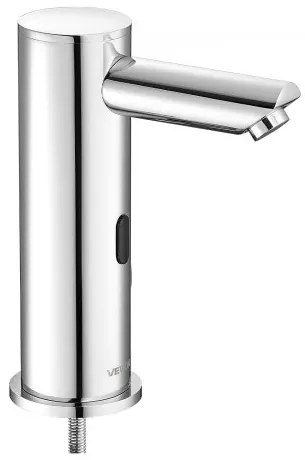VEVOR Touchless Bathroom Sink Faucet, Automatic Motion Sensor Restroom Toilet Faucet, Hands Free Adjustable Cold Hot Single Handle Water Mixer Battery Operated for 9.5 mm Pipe,Brushed Nickel Silver