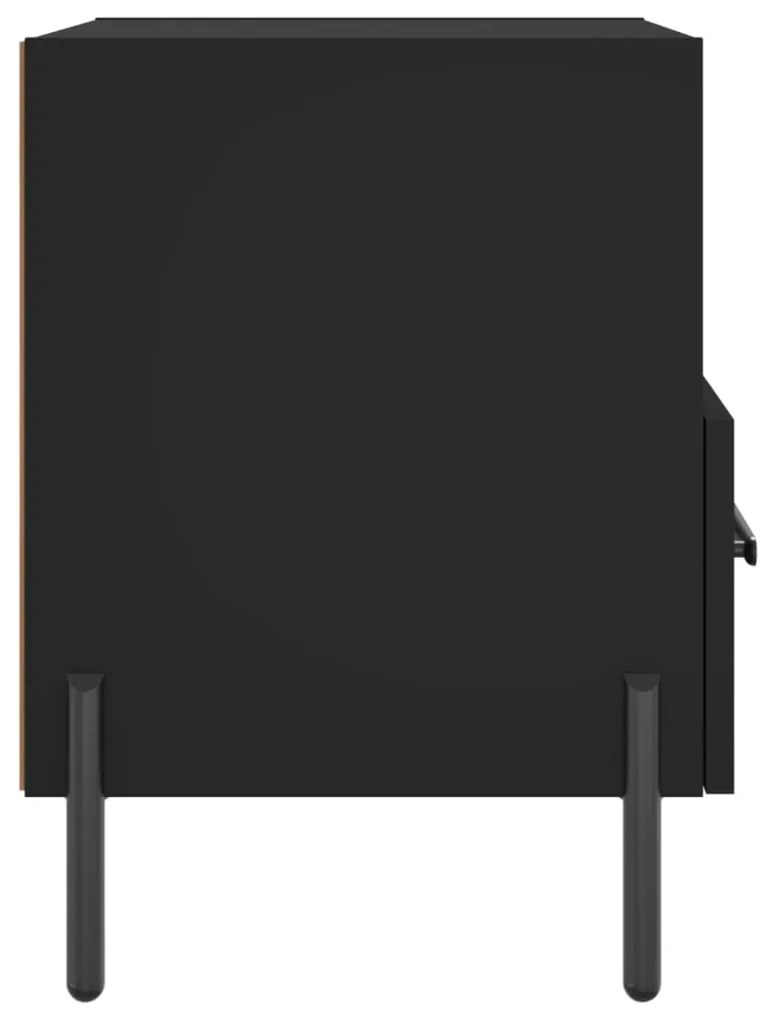 vidaXL Κομοδίνο Μαύρο 40 x 35 x 47,5 εκ. από Επεξεργασμένο Ξύλο