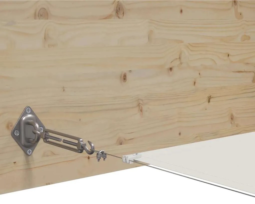 vidaXL Τέντα Κάθετη Λευκή 100 x 1200 εκ. από Ύφασμα Oxford