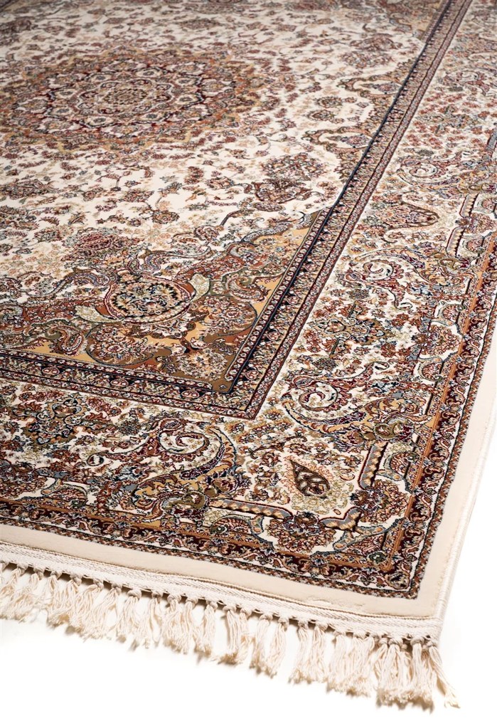 ΧΑΛΙ ROYAL SILK 539/W CREAM-BLUE - 200cm x 285cm