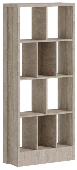 Βιβλιοθήκη Dividre sonoma oak μελαμίνης 80x30x181εκ 80x30x181 εκ.