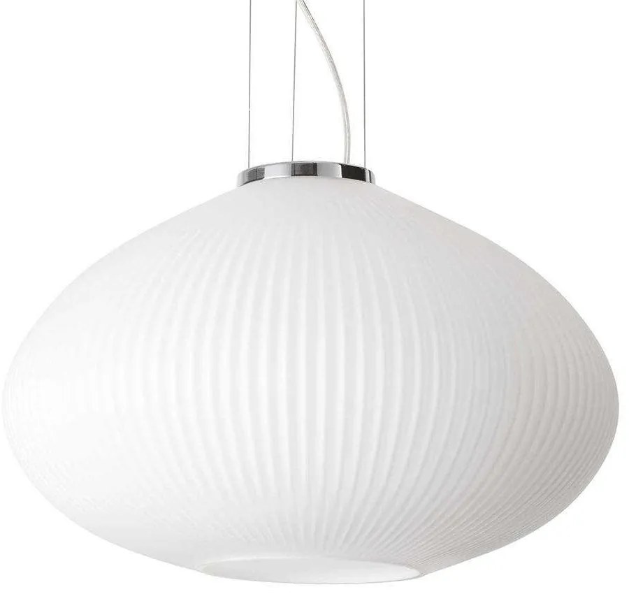 Φωτιστικό Οροφής Plisse' 264523 45x36/245cm 1xE27 60W Chrome Ideal Lux