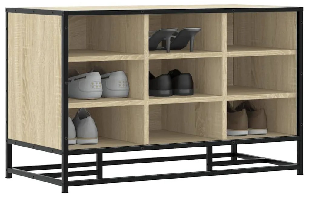 Πάγκος παπουτσιών Sonoma Oak 84x40x53,5 cm - Καφέ