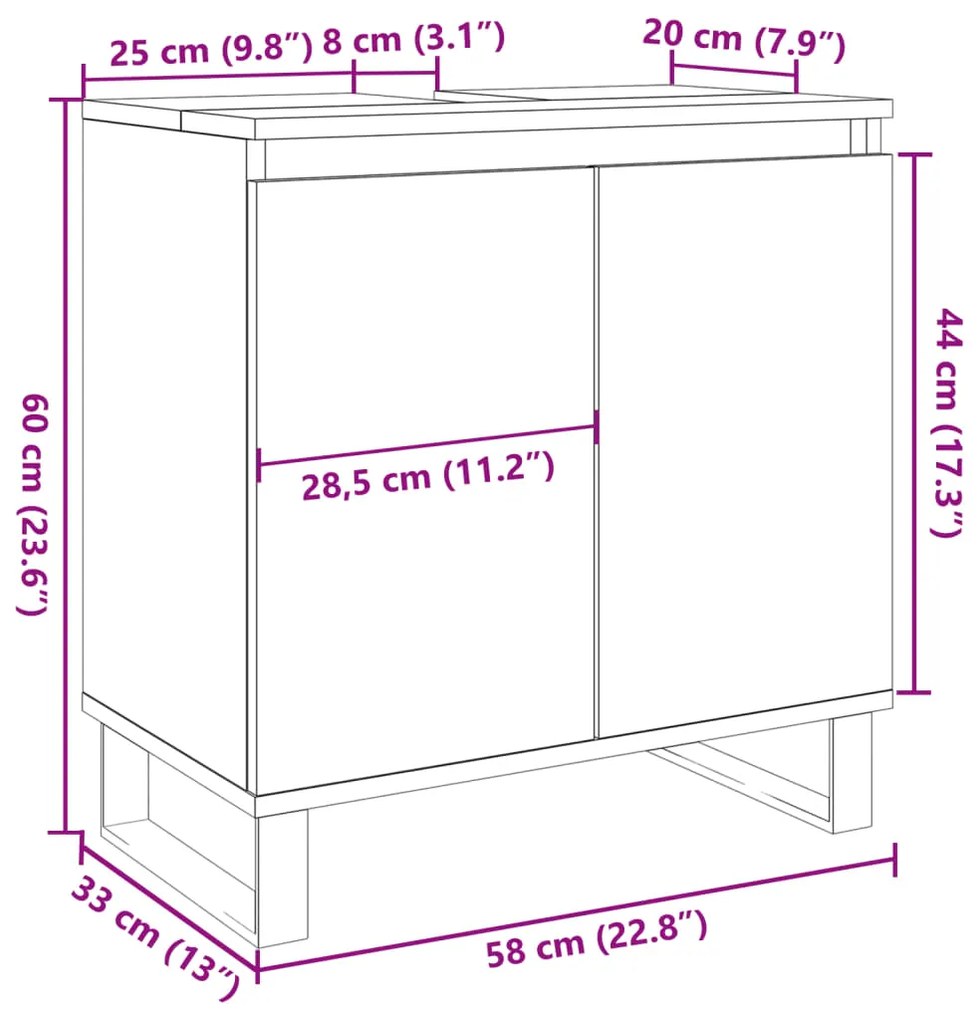 ΝΤΟΥΛΑΠΙ ΜΠΑΝΙΟΥ ΓΚΡΙ ΣΚΥΡΟΔΕΜ. 58 X 33 X 60 ΕΚ. ΕΠΕΞΕΡΓ. ΞΥΛΟ 857219