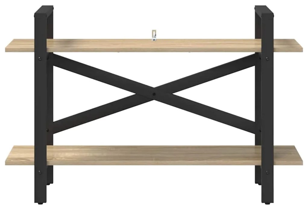 vidaXL Ράφι Βιβλίων Δρύς Sonoma 100 x 33,5 x 64 εκ Επεξεργασμένο ξύλο