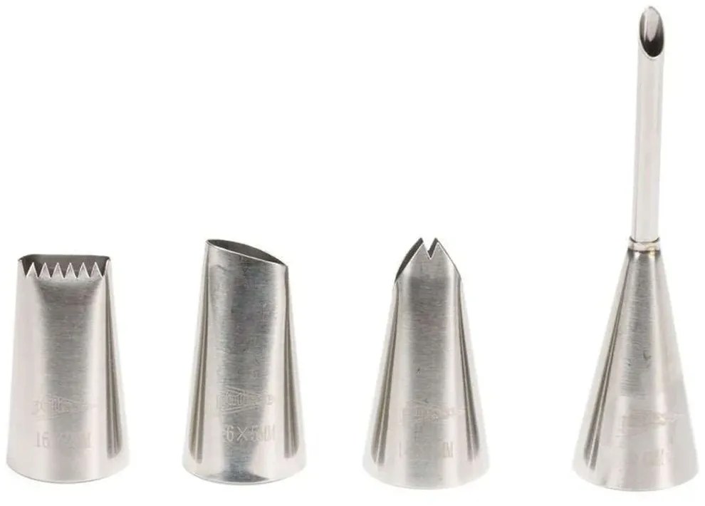 Μύτες Για Κορνέ (Σετ 4Τμχ) 221.01763 Inox Patisse Stainless Steel