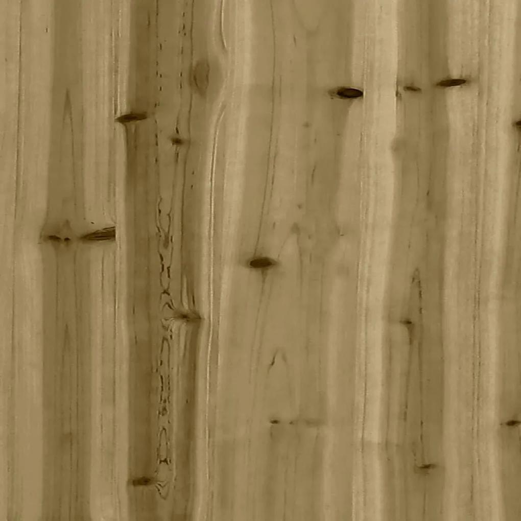 Ζαρντινιέρα Παγκάκι 167,5x60x65 εκ. από Εμποτισμένο Ξύλο Πεύκου - Καφέ