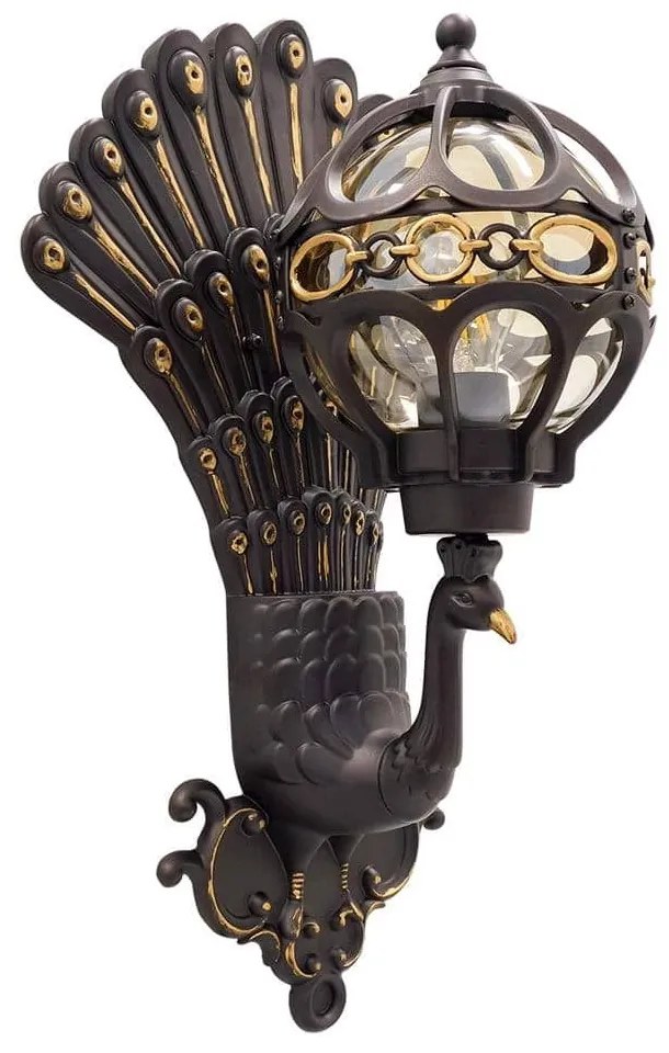 Φωτιστικό Τοίχου-Απλίκα Cornelia 01250 Black GloboStar Metal, Glass