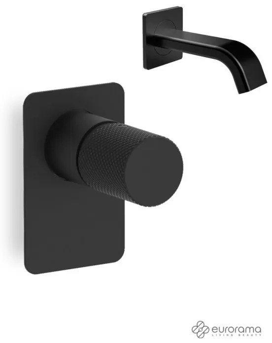 Eurorama Eletta Tecno Black Matt Μίκτης Εντοιχισμού+Στόμιο