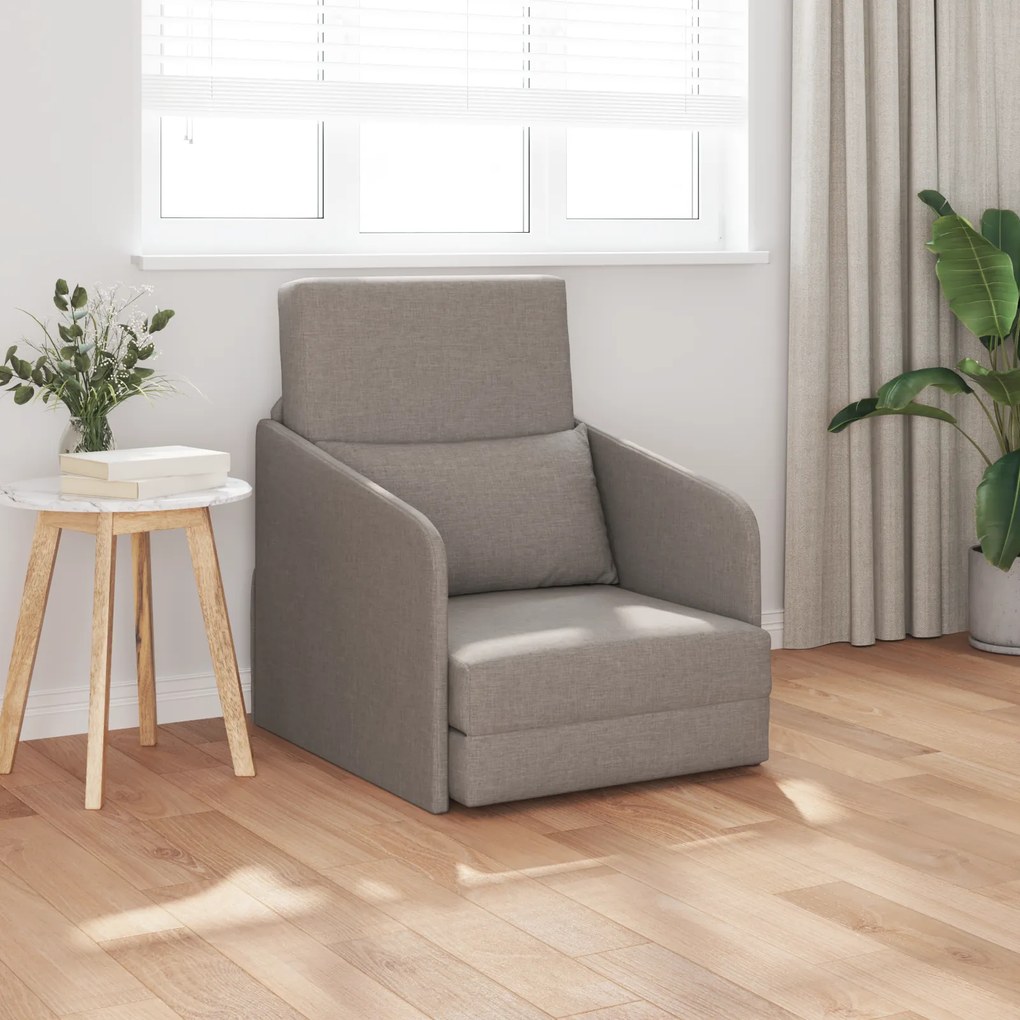 vidaXL Σαλονιού Καναπές Κρεβάτι 2-σε-1 Ταπάζ 65x80x83 εκ. Υφασμάτινος