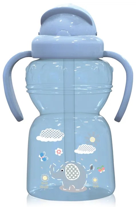 LORELLI SPORT SIPPER ΠΛΑΣΤΙΚΟ ΚΥΠΕΛΛΟ ΜΕ ΚΑΛΑΜΑΚΙ ΚΑΙ ΧΕΡΟΥΛΙΑ ANIMALS 325ML MOONLIGHT BLUE 10200770001