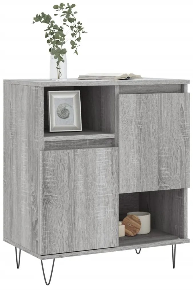 vidaXL Ντουλάπι Γκρι Sonoma 60x35x70 εκ. από Επεξεργασμένο Ξύλο