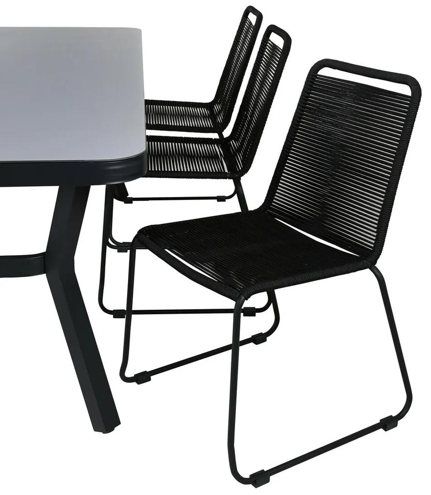 Σετ Τραπέζι και καρέκλες Dallas 2494, Spraystone, Σχοινί, Μέταλλο | Epipla1.gr