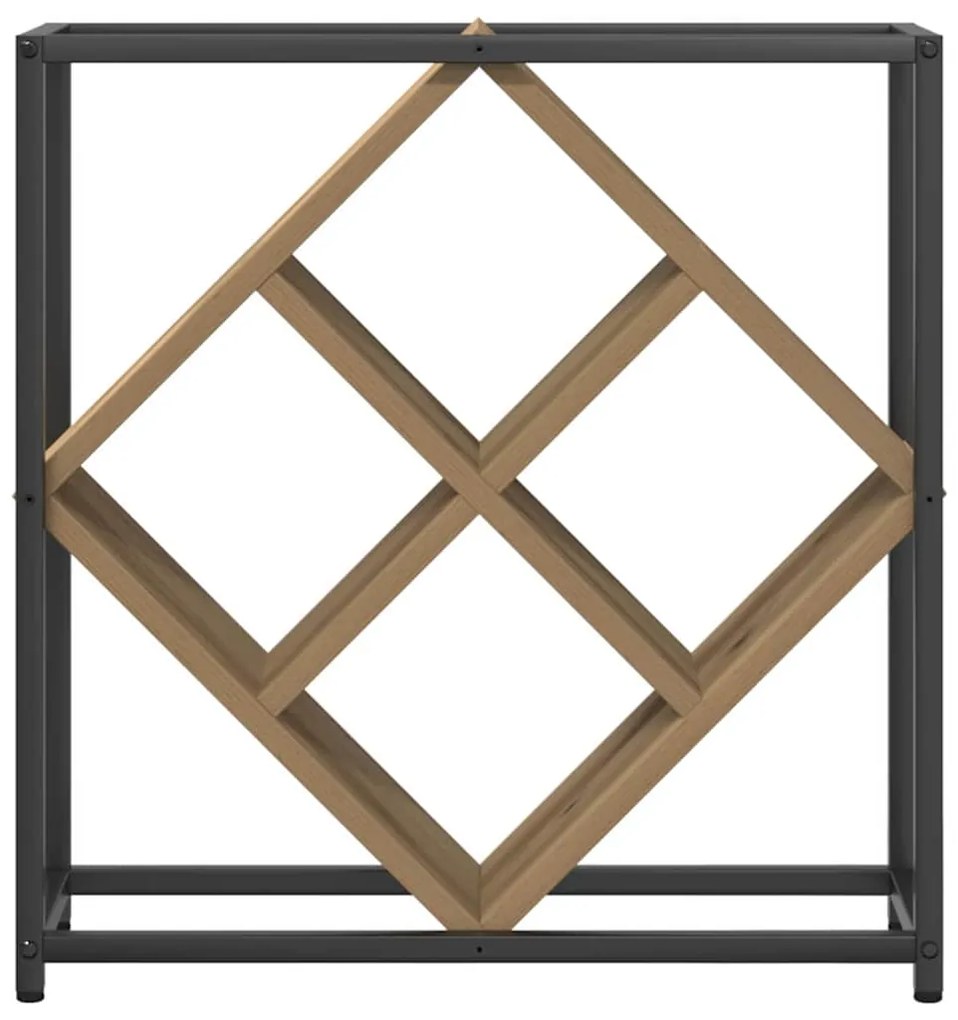vidaXL Ράφι κρασιών Artisan Oak 51x18x52,5 εκ Επεξεργασμένο ξύλο