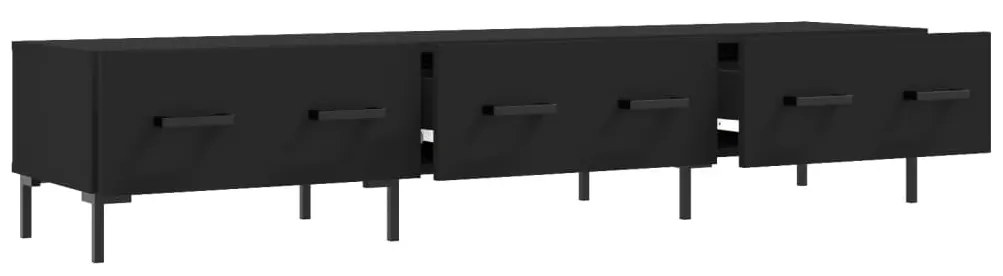 vidaXL Έπιπλο Τηλεόρασης Μαύρο 150x36x30 εκ. από Επεξεργασμένο Ξύλο