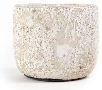 Κεραμικό Κηροπήγιο Mingi White Classic Medium (13x13x12) Soulworks 0630064