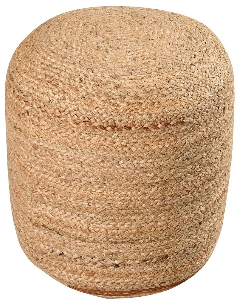 Πουφ (Φ40x40) Pol Rugs &amp; Mats Jute Natural