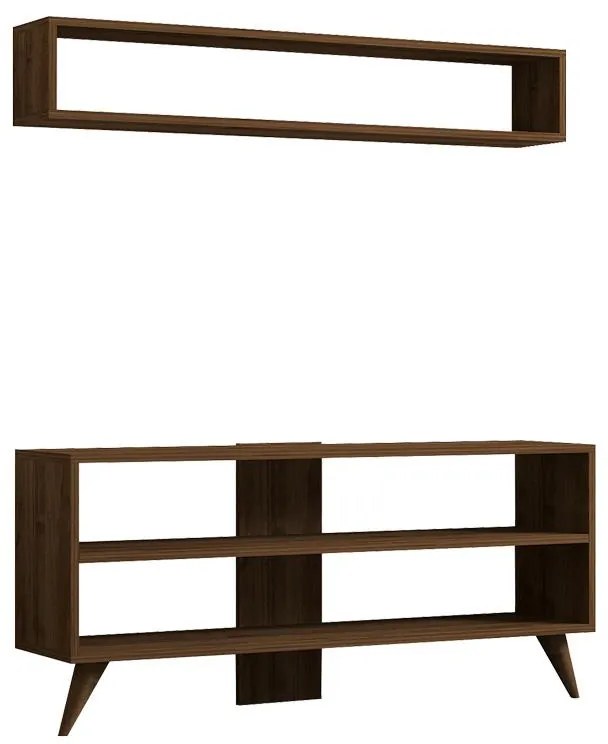 Σύνθετο σαλονιού Prestige καρυδί 120x29,6x50 εκ. 120x29.6x50 εκ.