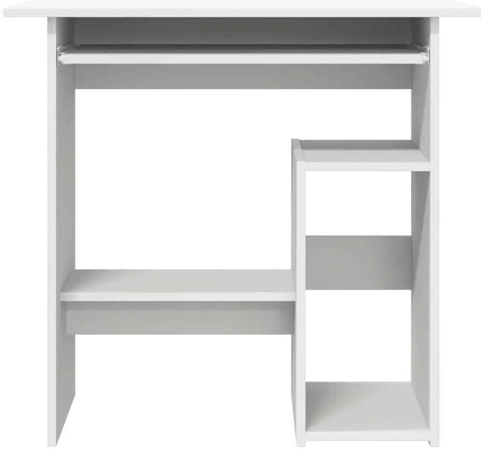 vidaXL Γραφείο Λευκό 80 x 45 x 74 εκ. από Επεξ. Ξύλο