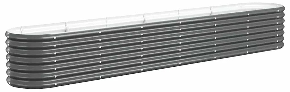 vidaXL Ζαρντινιέρα Ανθρακί 260x40x36 εκ Γαλβανισμένος χάλυβας