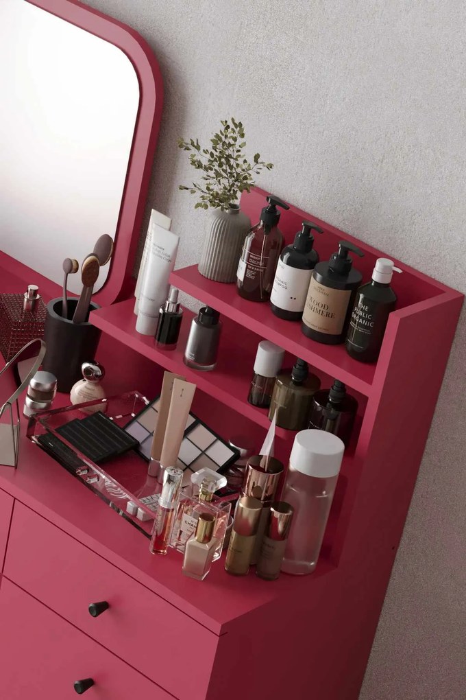 Make-Up Table Harmony 2 Square - Raspberry Raspberry