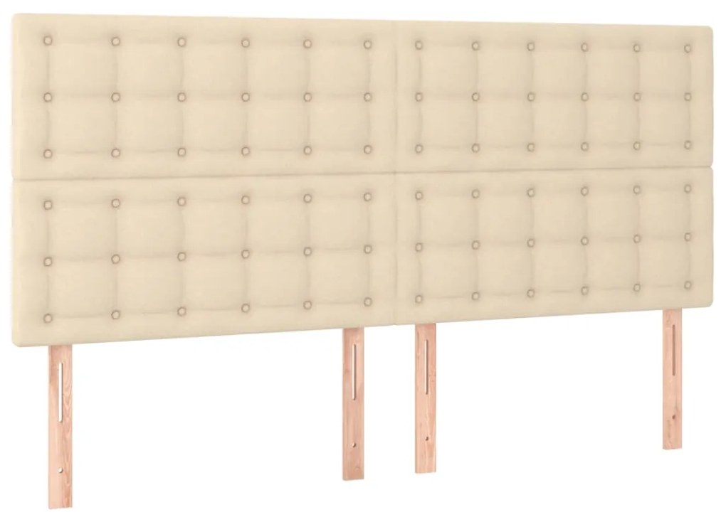 ΚΡΕΒΑΤΙ BOXSPRING ΜΕ ΣΤΡΩΜΑ ΚΡΕΜ 180X200 ΕΚ. ΥΦΑΣΜΑΤΙΝΟ 3128866