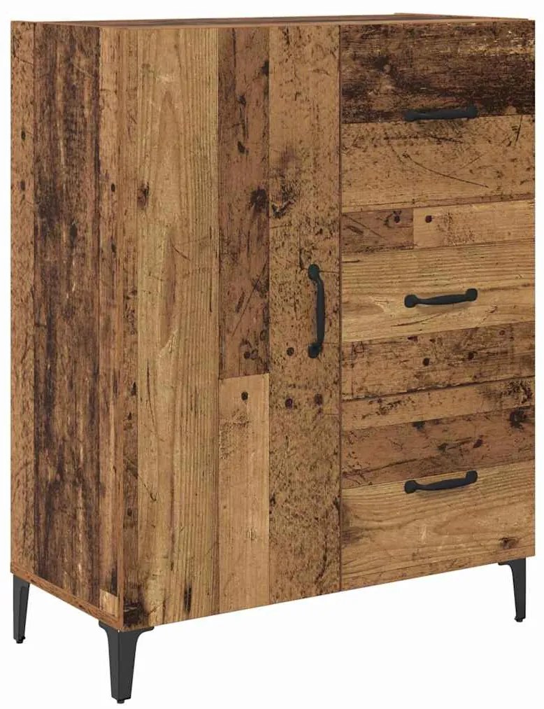vidaXL Highboard Παλιό Ξύλο 69,5 x 34 x 180 εκ. Επεξεργασμένο ξύλο
