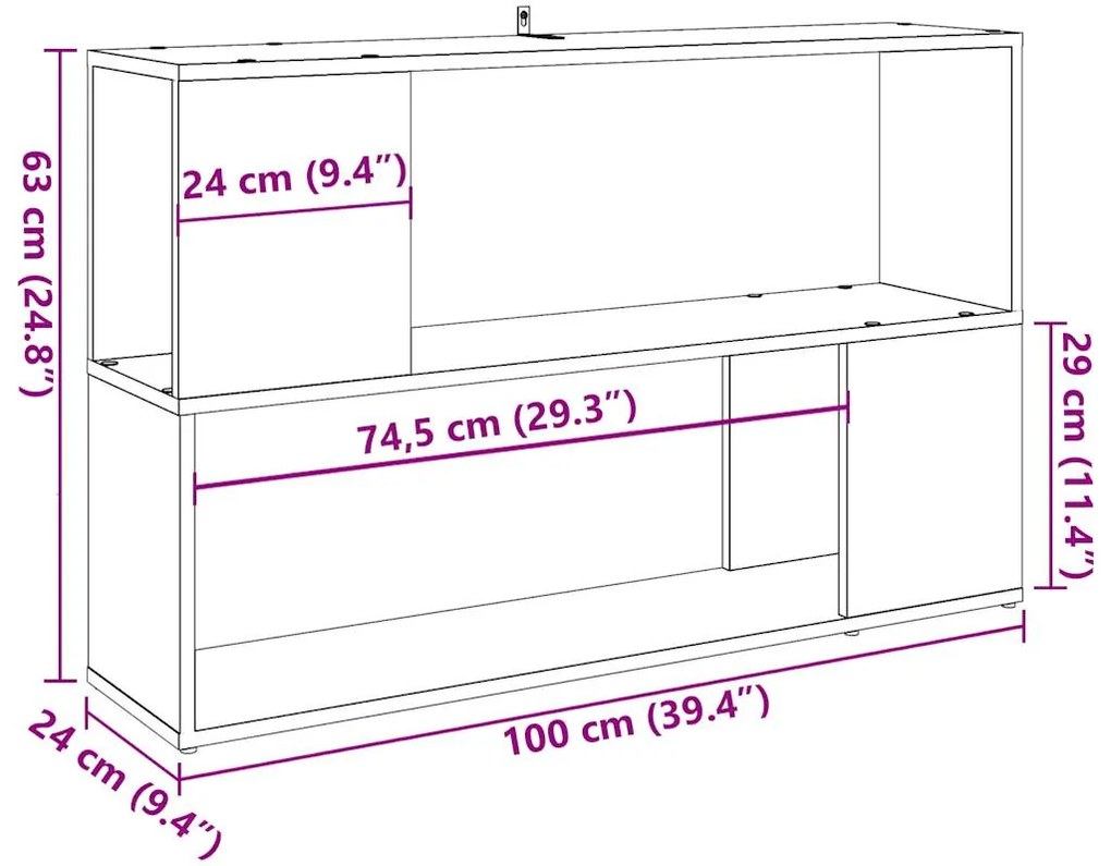 ΒΙΒΛΙΟΘΗΚΗ ΑΡΤΙΣΙΑΝΗ ΔΡΥΣ 100X24X63 ΕΚ. ΕΠΕΞΕΡΓ. ΞΥΛΟ 856741