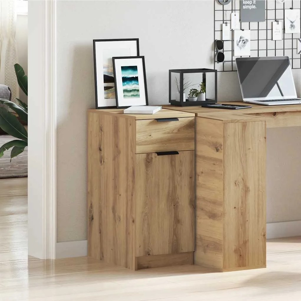 vidaXL Ντουλάπι Γραφείου Artisan Δρυς 33x50x75 εκ. Επεξεργασμένο Ξύλο