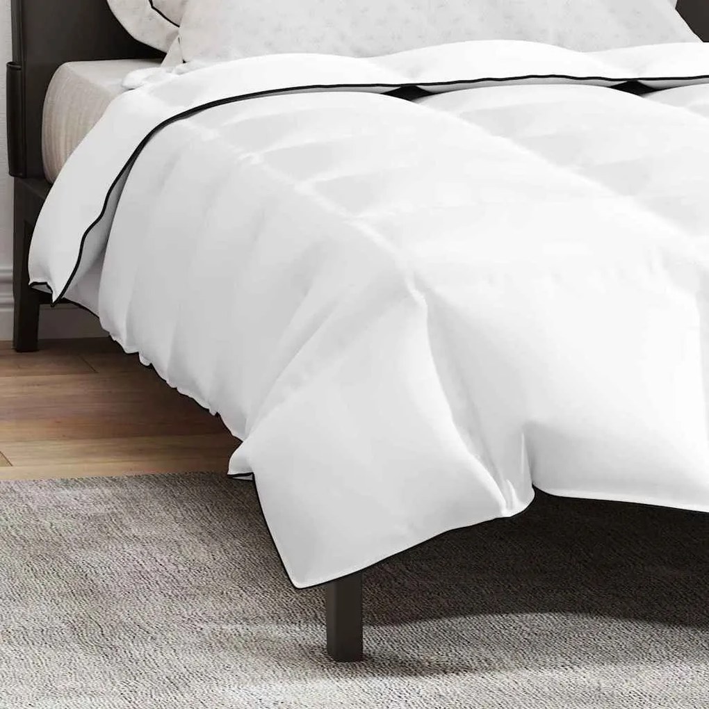 vidaXL Χειμερινό Παπλωματοθήκη Λευκό 140 x 220 cm Πούπουλο