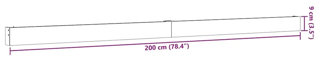 ΚΙΤ ΥΛΙΚΟΥ ΣΥΡΟΜΕΝΗΣ ΠΟΡΤΑΣ 200 CM ΚΡΑΜΑ ΑΛΟΥΜΙΝΙΟΥ SLIVER 4009757