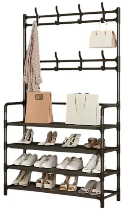 Κρεμάστρα Δαπέδου με Ράφια Παπουτσιών