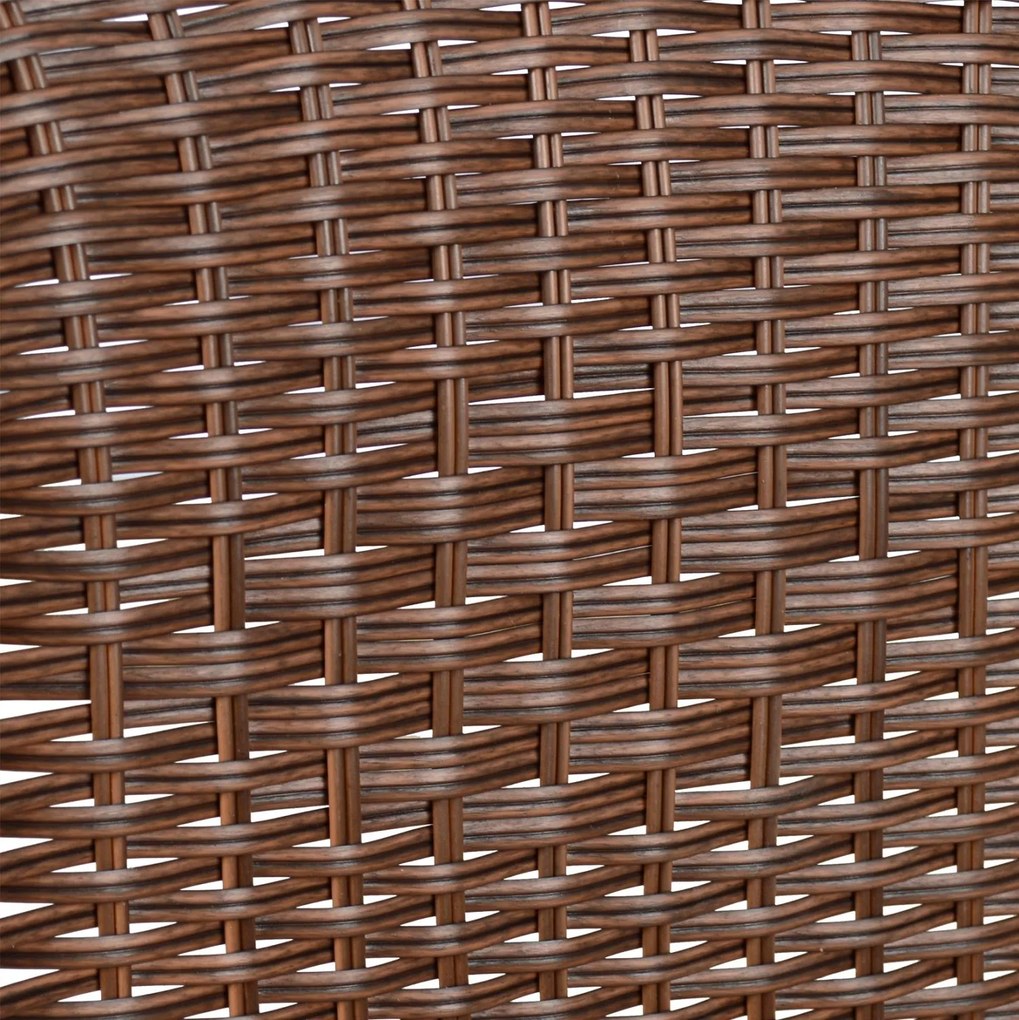Καρέκλα - Πολυθρόνα CAMEL C5015.02 Μεταλλική Καφέ με Wicker 48x48-53x72 εκ. 48x53x72 εκ.