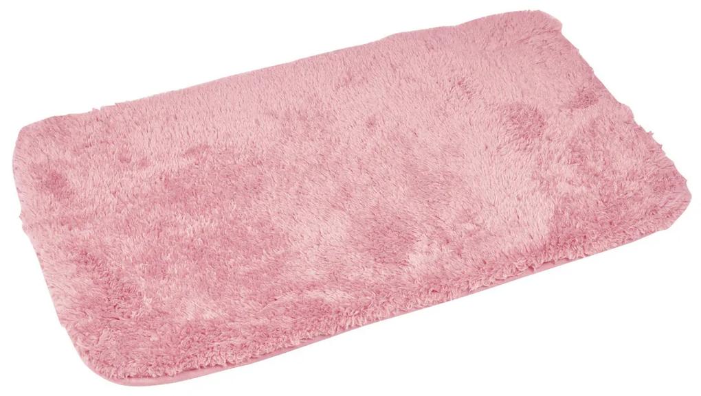 Πατάκια μπάνιου Douceur d intérieur  TAPIS DE BAIN 50 x 80 CM MICROFIBRE UNIE SOFTNESS ROSE POUDRE
