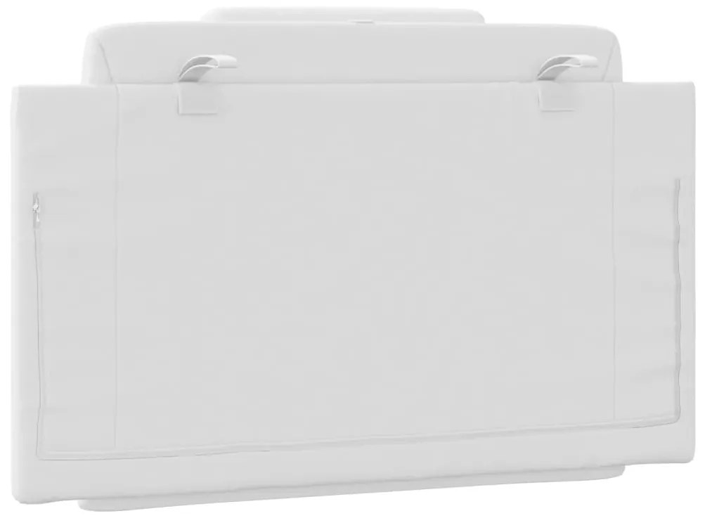 vidaXL Μαξιλάρι για Κεφαλάρι Viana Λευκό 80 εκ. από Συνθετικό Δέρμα