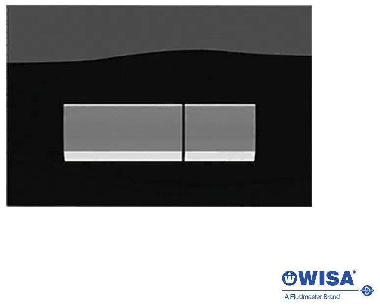 WISA VIVENTE F390-400 Πλακέτα για Καζανάκια Διπλής Λειτουργίας Black Glass