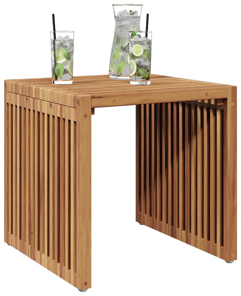 vidaXL Τραπεζάκι Κήπου 45 x 42.5 x 45 εκ. Μασίφ Ξύλο Teak