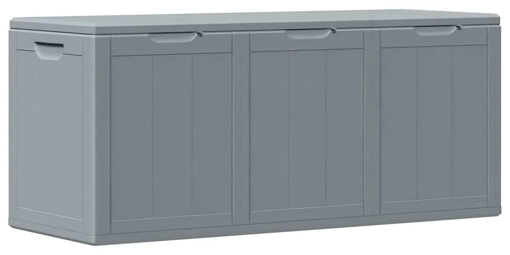 vidaXL Μπαούλο Αποθήκευσης Κήπου Γκρι 270 Λίτρα Όψη ξύλου από PP