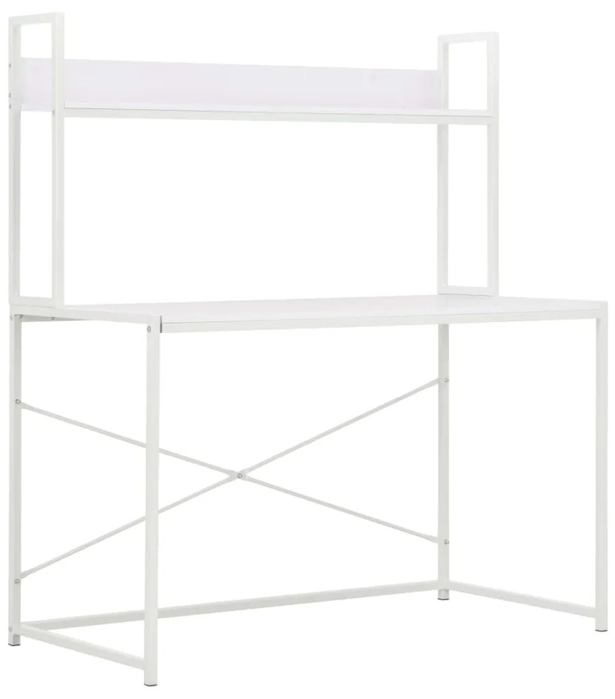 vidaXL Γραφείο Υπολογιστή Λευκό 120 x 60 x 138 εκ.