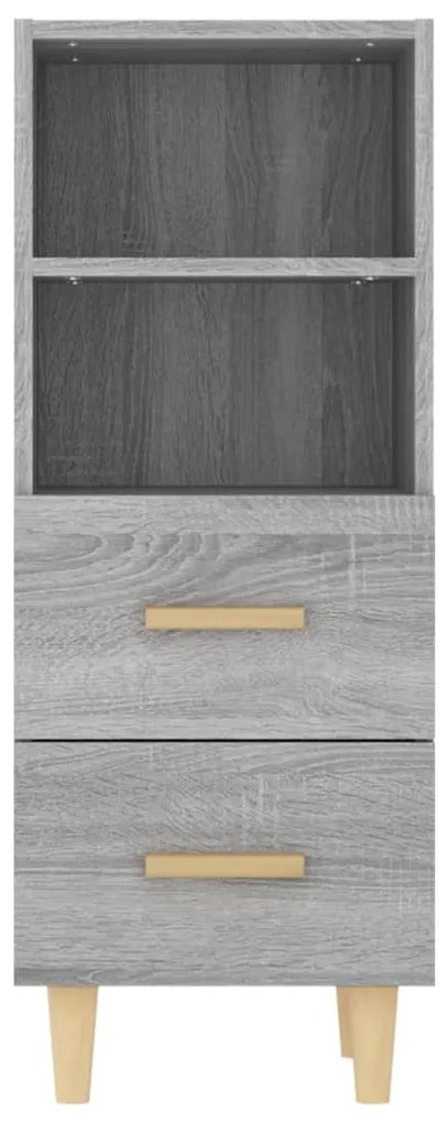 vidaXL Ντουλάπι Γκρι Sonoma 34,5x34x90 εκ. από Επεξεργασμένο Ξύλο
