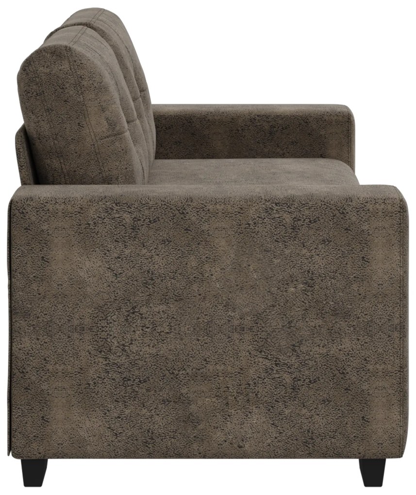 vidaXL Καναπέας Loveseat Σκούρο Γκρι 140 εκ σε Τεχνητό Δέρμα