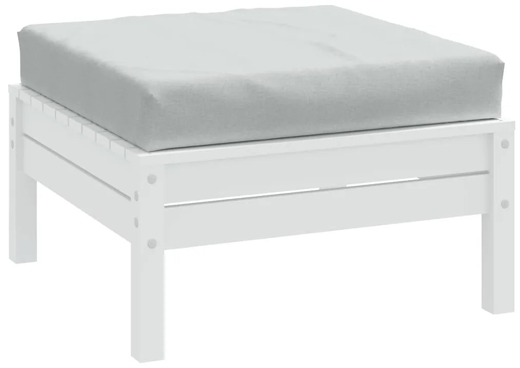 vidaXL Μαξιλάρι Παλέτας Ανοιχτό Γκρι 60x60x9,5 εκ. Ύφασμα