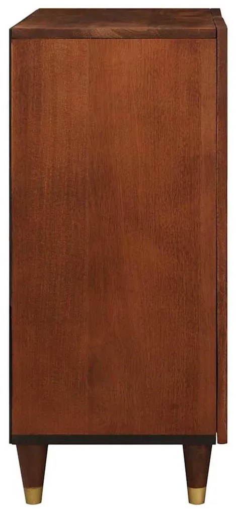 vidaXL Πλαϊνό γραφείο Καφέ 60 x 33.5 x 75 εκ. Μασίφ ξύλο μάνγκο