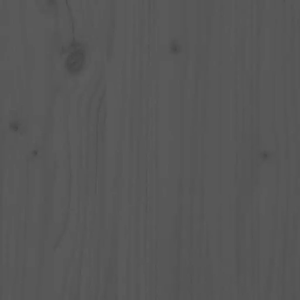 vidaXL Τραπέζι Κήπου Γκρι 121 x 82,5 x 110 εκ. από Μασίφ Ξύλο Πεύκου