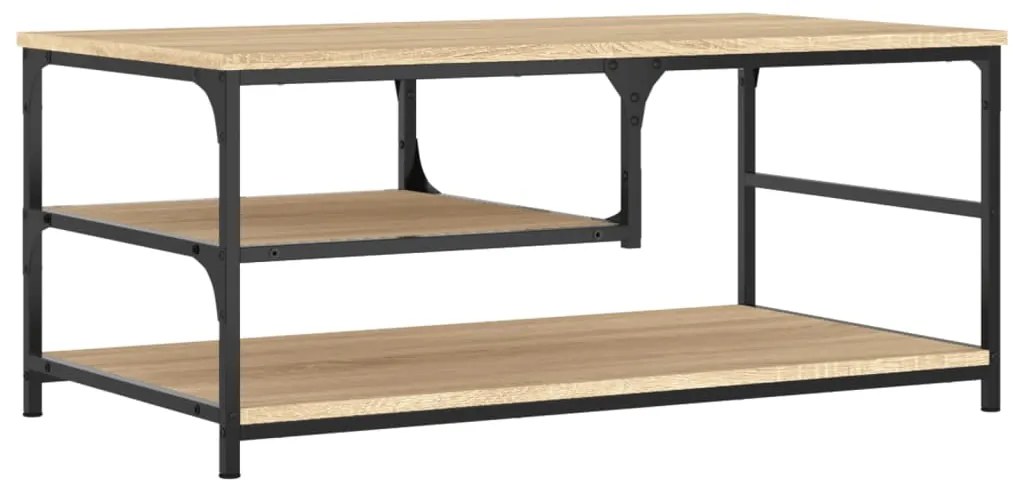 vidaXL Τραπεζάκι Σαλονιού Sonoma Δρυς 90 x 49 x 40 εκ. Επεξεργ. Ξύλο