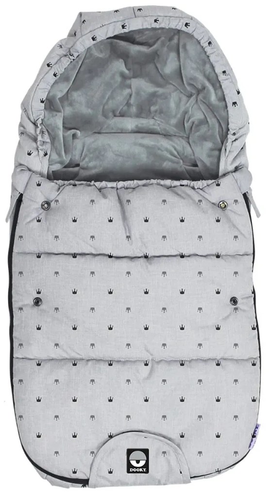 Ποδόσακος Καροτσιού (98x50) Dooky Crown DK-126947 Light Grey
