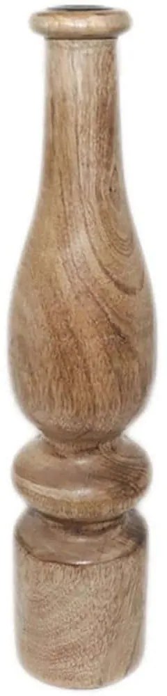 Κηροπήγιο Bolh 026535 8x8x36cm Natural Ξύλο