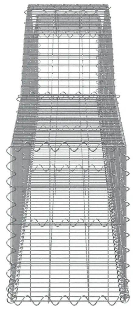 vidaXL Συρματοκιβώτια Τοξωτά 6 τεμ. 400x30x40/60 εκ. Γαλβαν. Ατσάλι